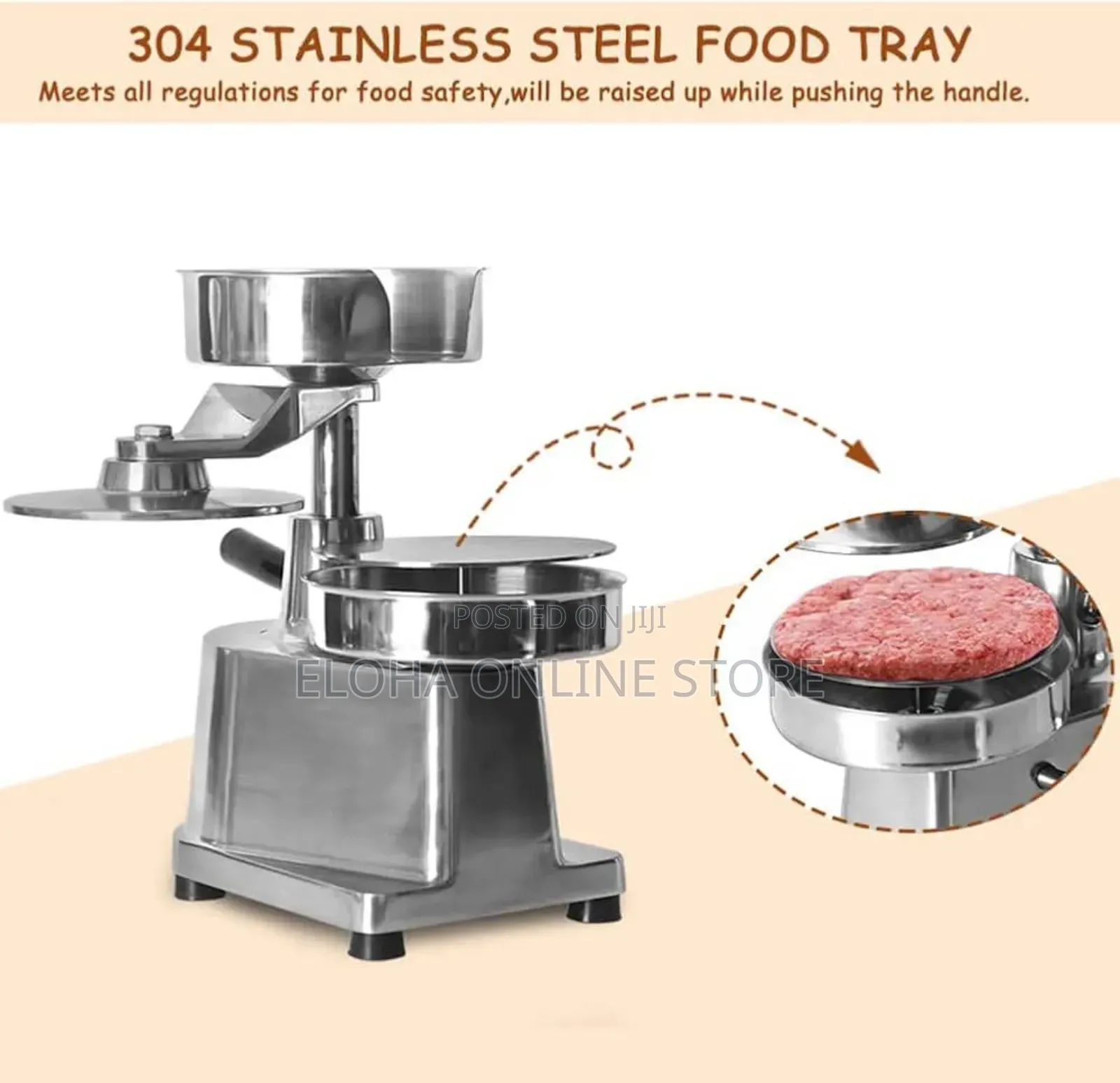 Manual Commercial Hamburger Press Machine