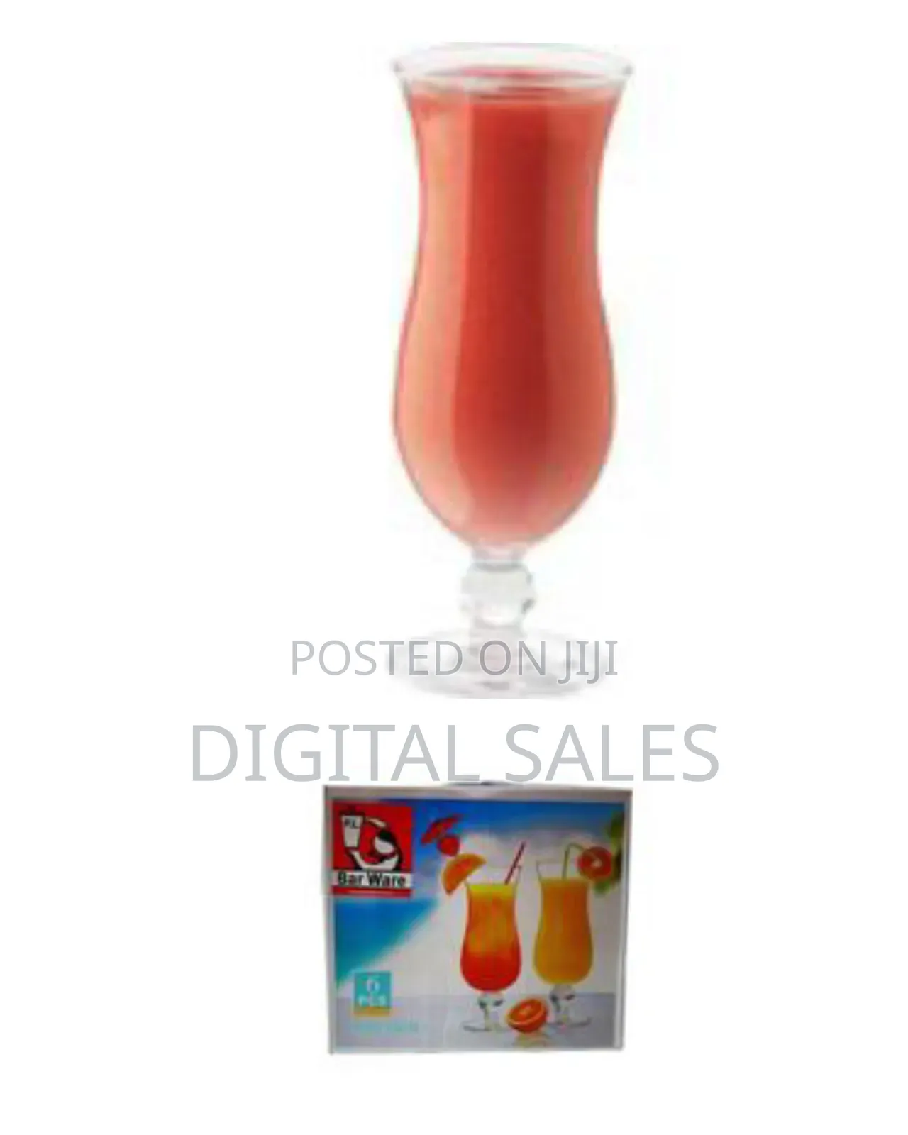 6 Pieces of of Fruit Cocktail Juice Glasses Mugs