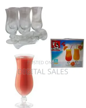 6 Pieces of of Fruit Cocktail Juice Glasses Mugs