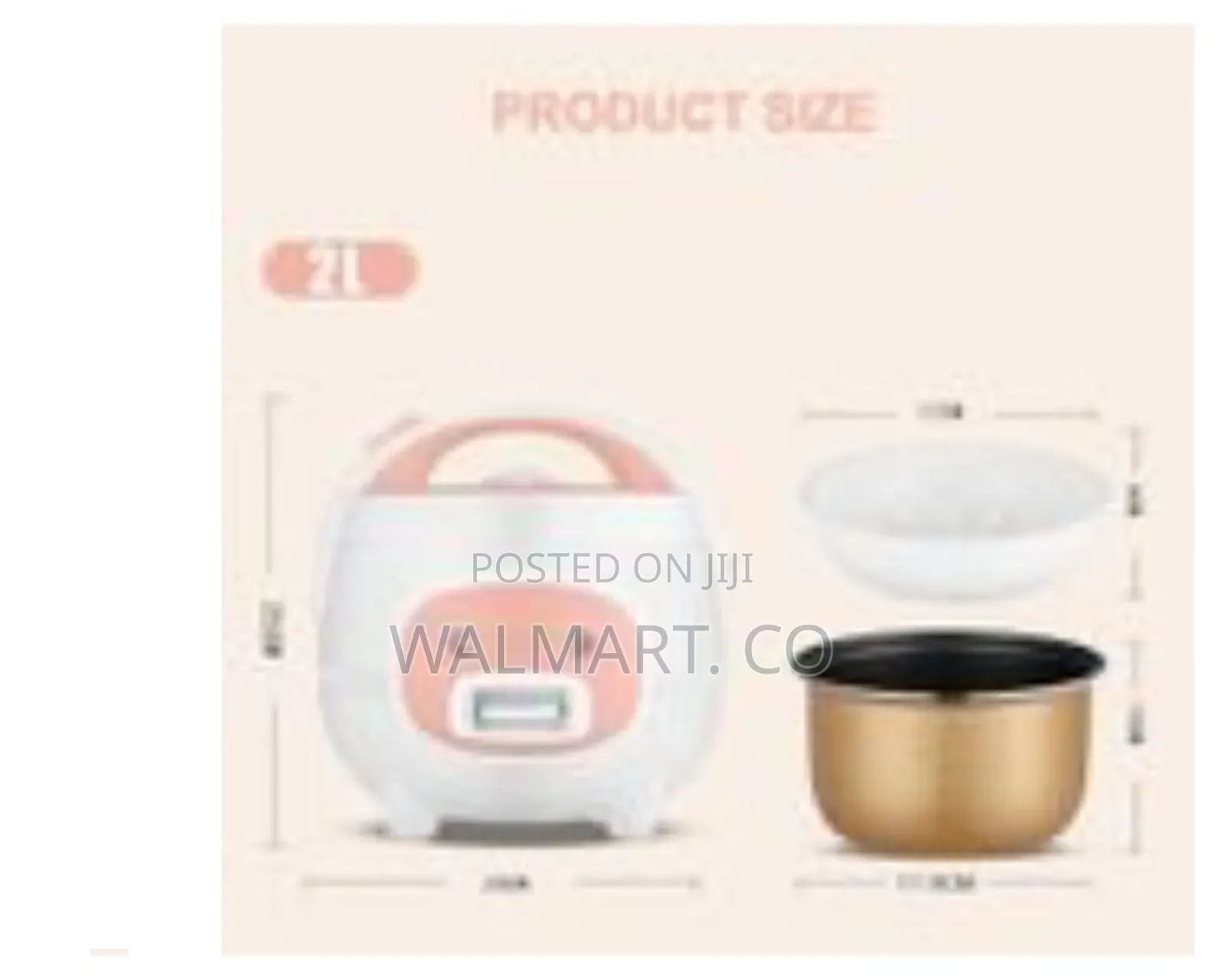 Boma Alloy Non Stick Liner Rice Cooker and Steamer 2litres