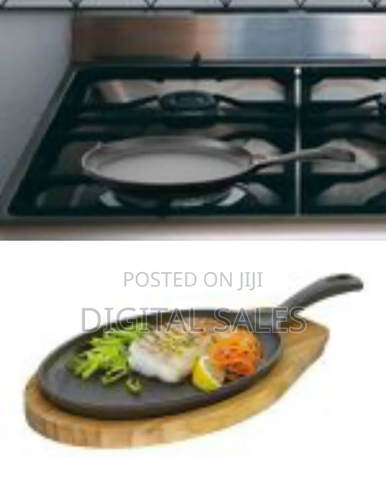 Restaurant Home Cooking Grilling Meats Cast Iron Fajita Sizzling Pan