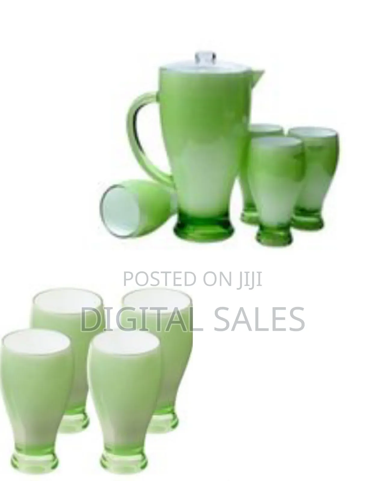 Royal Ford 4 Piece Acrylic Juice Tumbler Cups and 1 Piece Jug Water