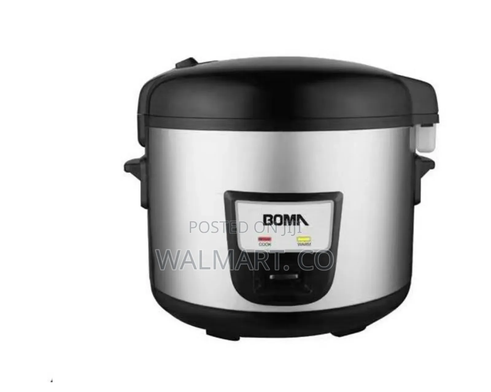 Boma 12 Litres Stainless Steel Rice Cooker Pot With Steamer-Silver