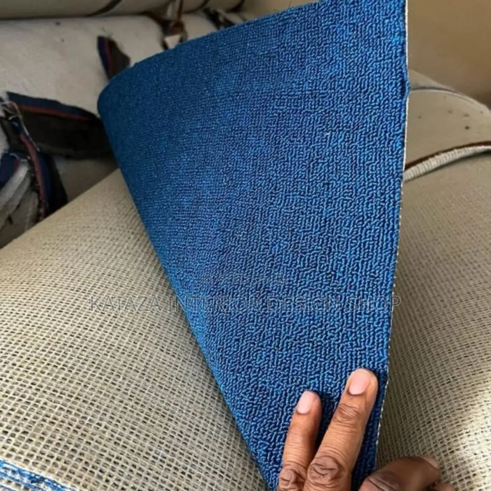 Quality Office Navy Blue Woolen Carpets