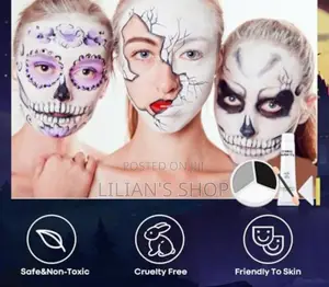 Face Paint, Black White Grey