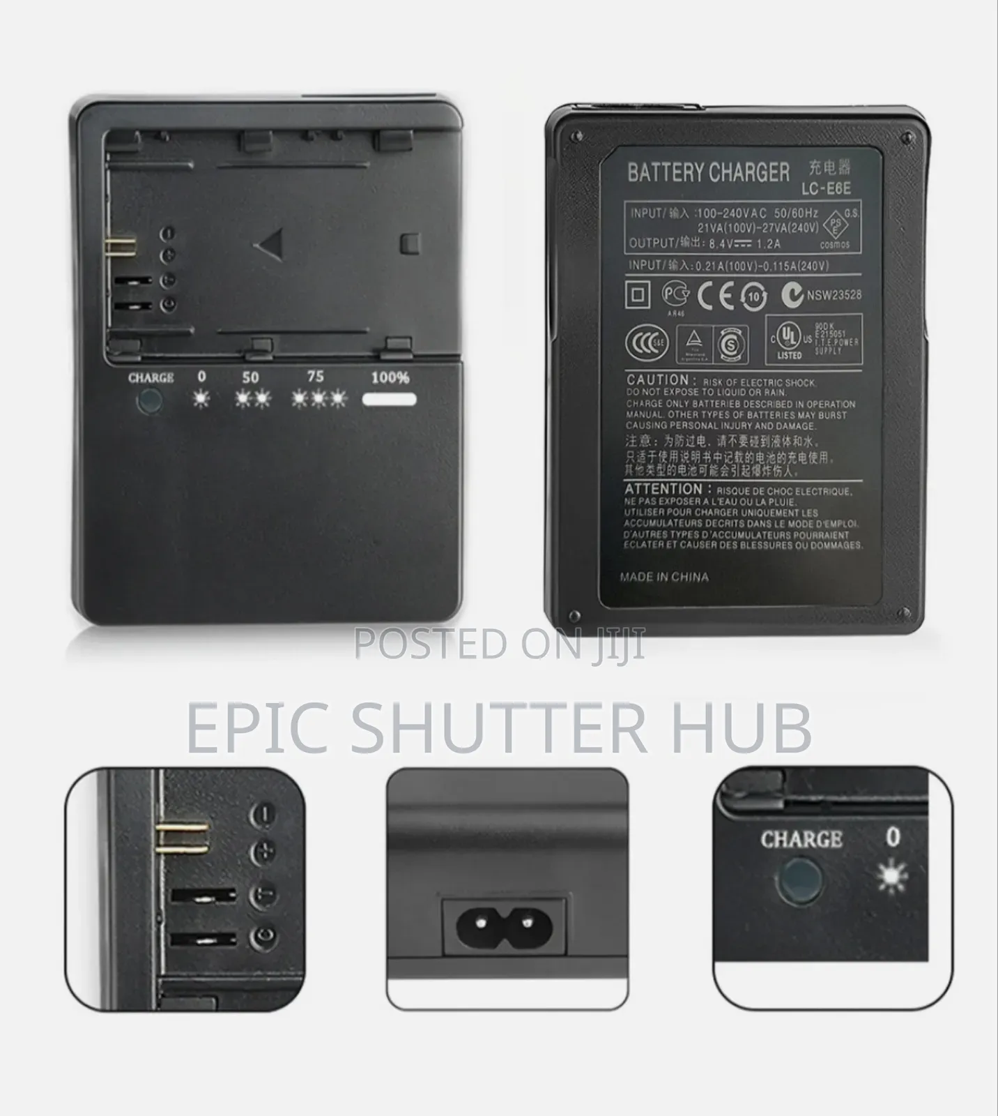 Canon Lc-E6e Replacement Battery Charger