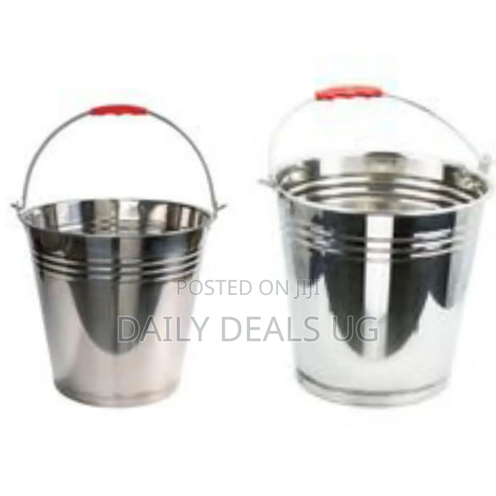 10l Stainless Steel Water Milk Bucket Dairy Pail, Silver