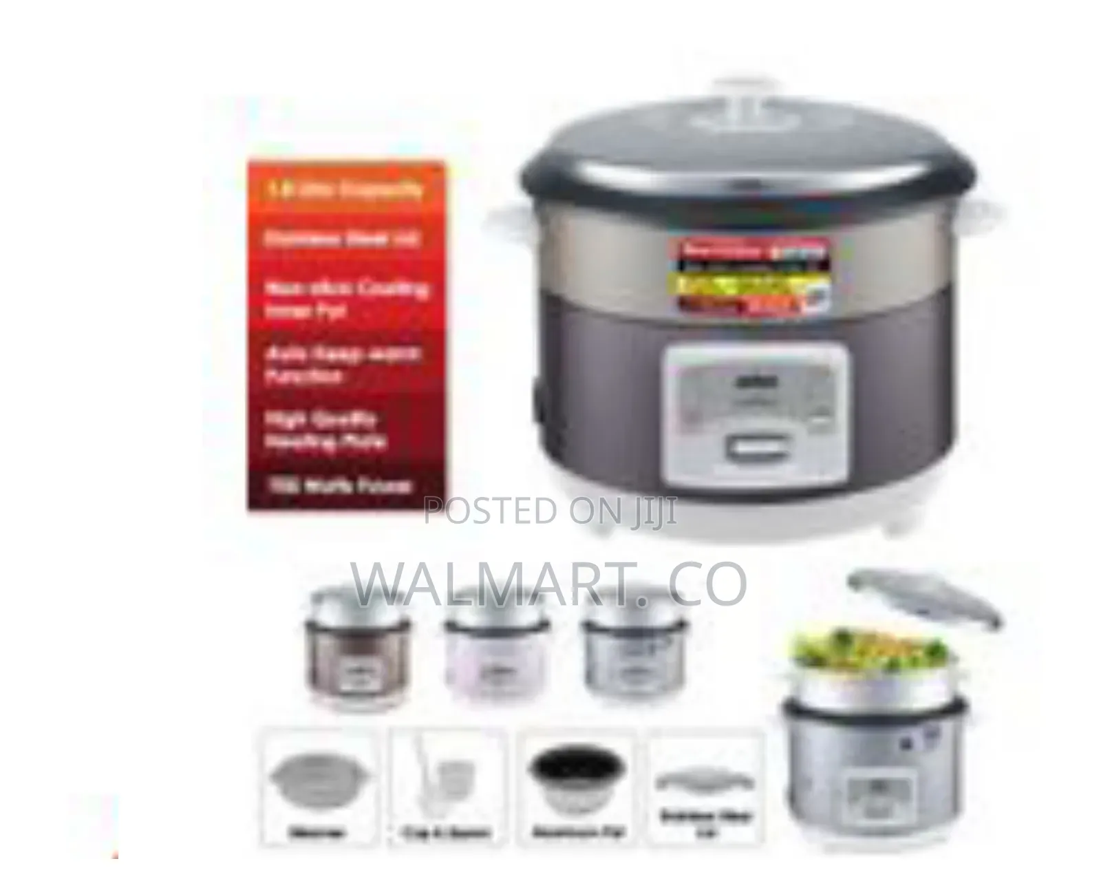 Sanford 2.8l Rice Cooker Steamer Pot-Multi Color