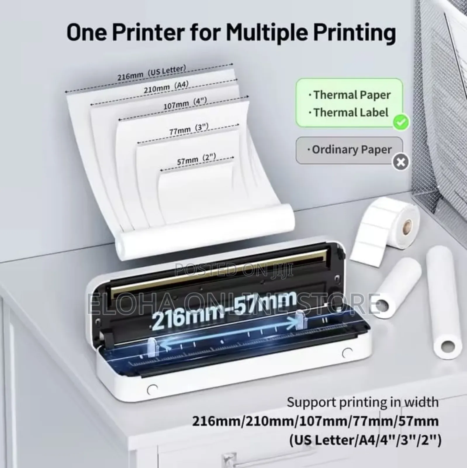 Portable Inkless Thermal Printer.