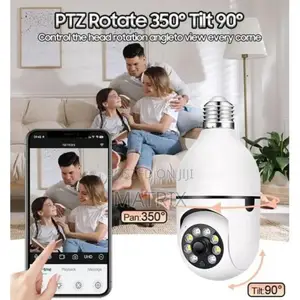E27 360° PTZ Bulb Wifi Camera With Ai Tracking and Night Vision
