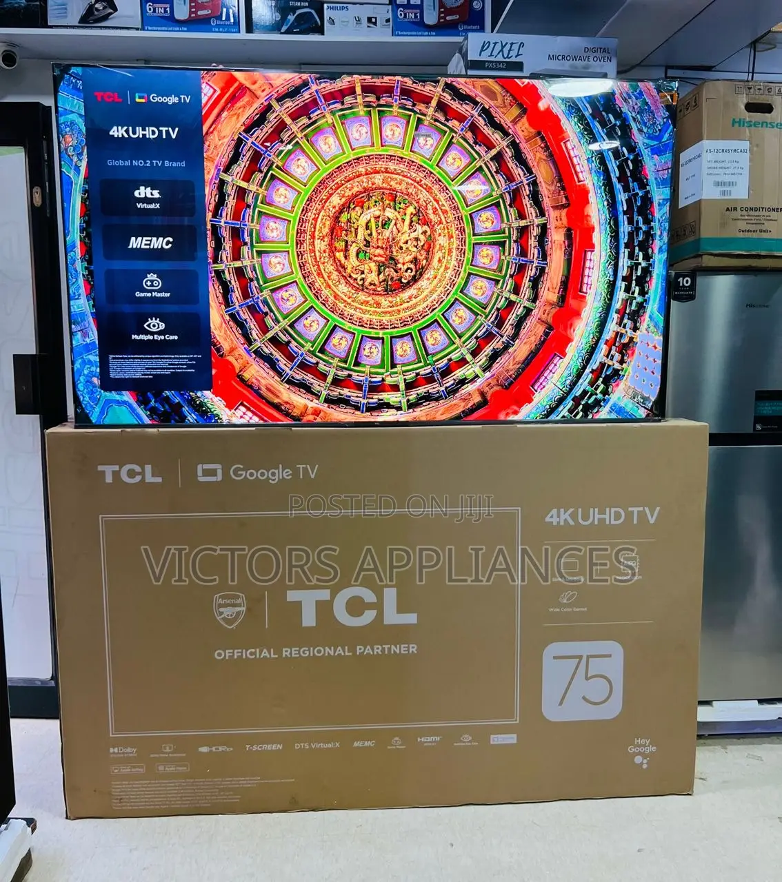 TCL 75inch Qled Smart Tv Google