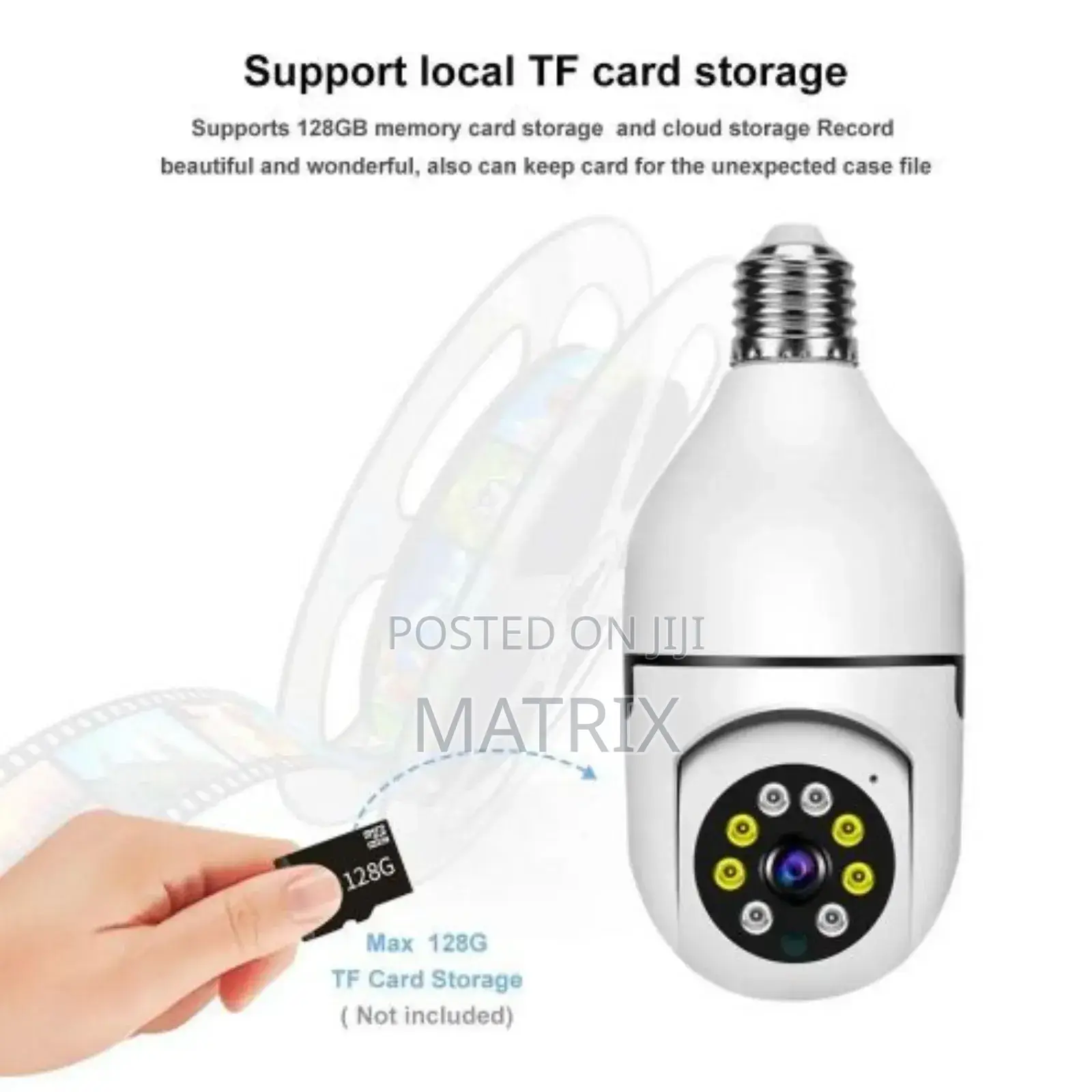 E27 360° PTZ Bulb Wifi Camera With Ai Tracking and Night Vision
