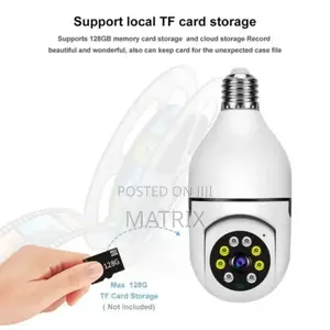 E27 360° PTZ Bulb Wifi Camera With Ai Tracking and Night Vision