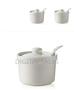 Ceramic Sugar Bowl White