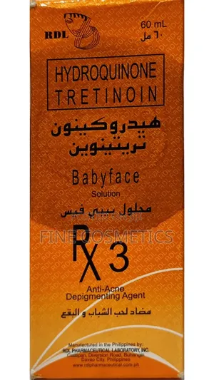 RDL Stage-3 Hydroquinone Tretinoin Anti-Acne Babyface Lightening Rx3