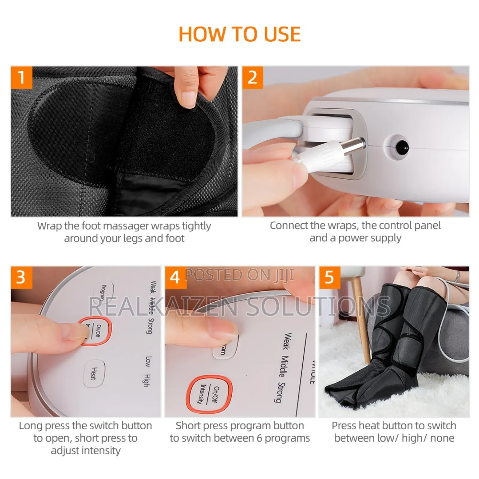 Leg| Calf Foot Intelligent Air Compression Massager With Heat