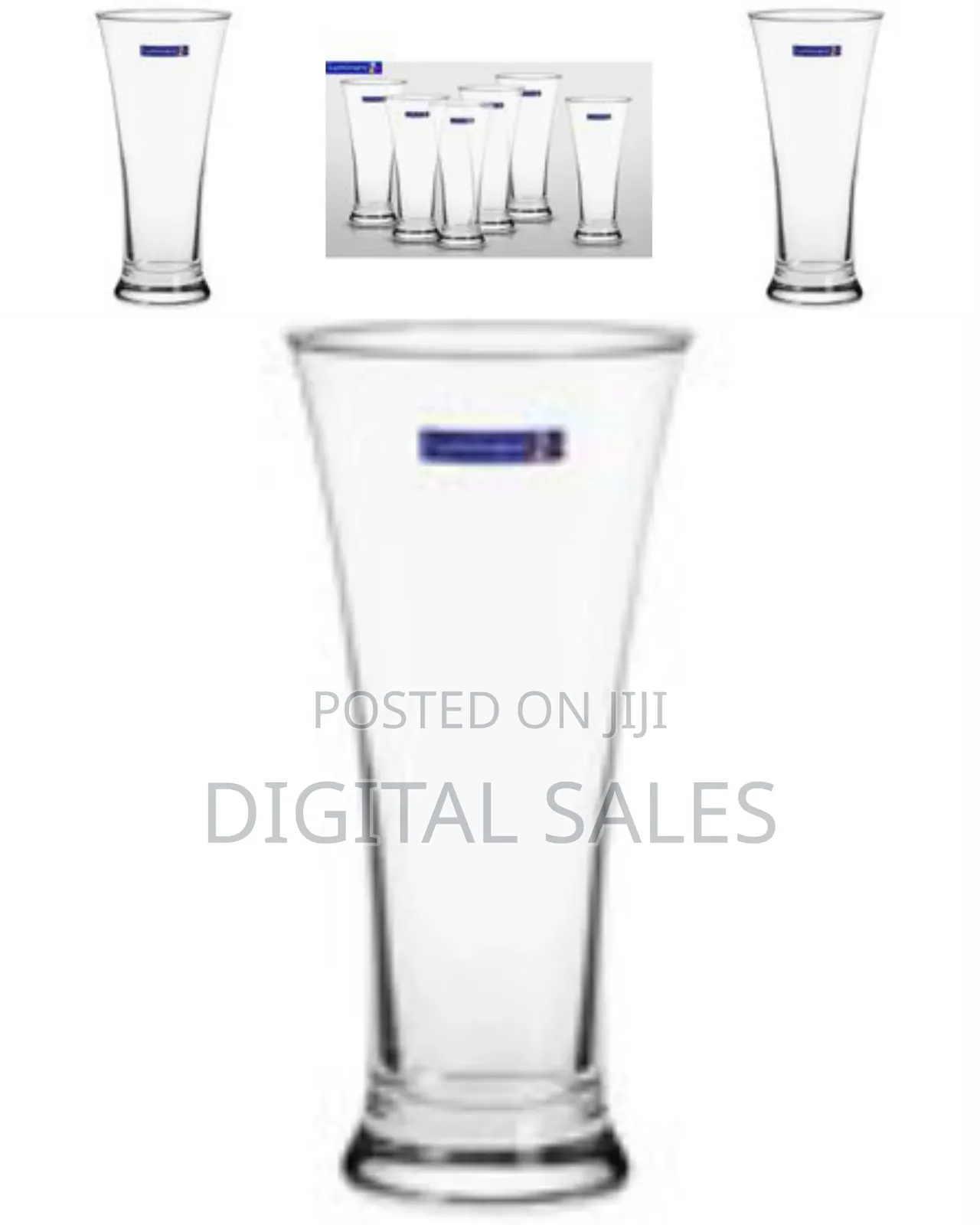 Luminarc 6 Pieces of Water Juice Glasses Cups Drinkware-Colorless