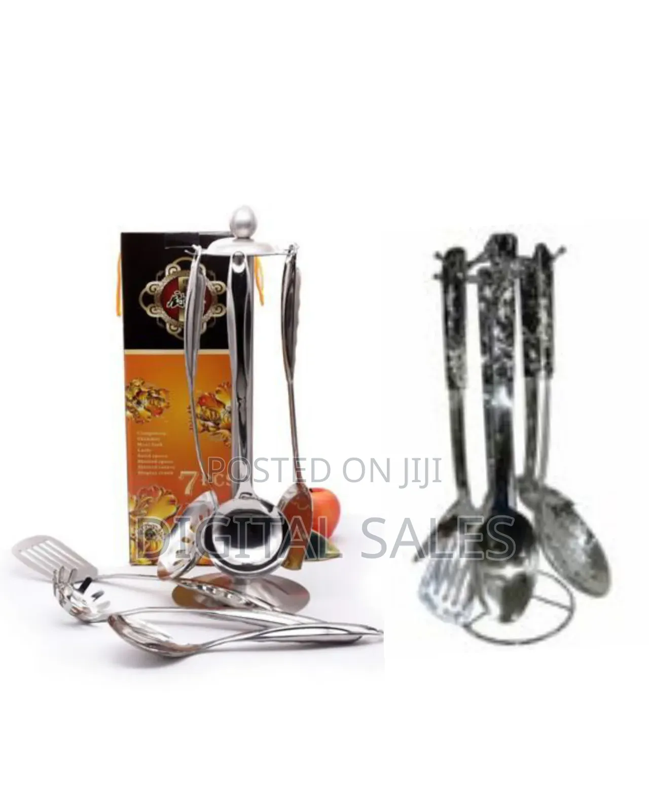 7 Piece Kitchen Tool Cooking Utensils Serving Spoons Cutlery