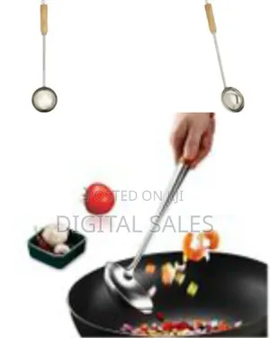 24"Hospitality Chinese Ladle Scoop With Wooden Handle for Hotel