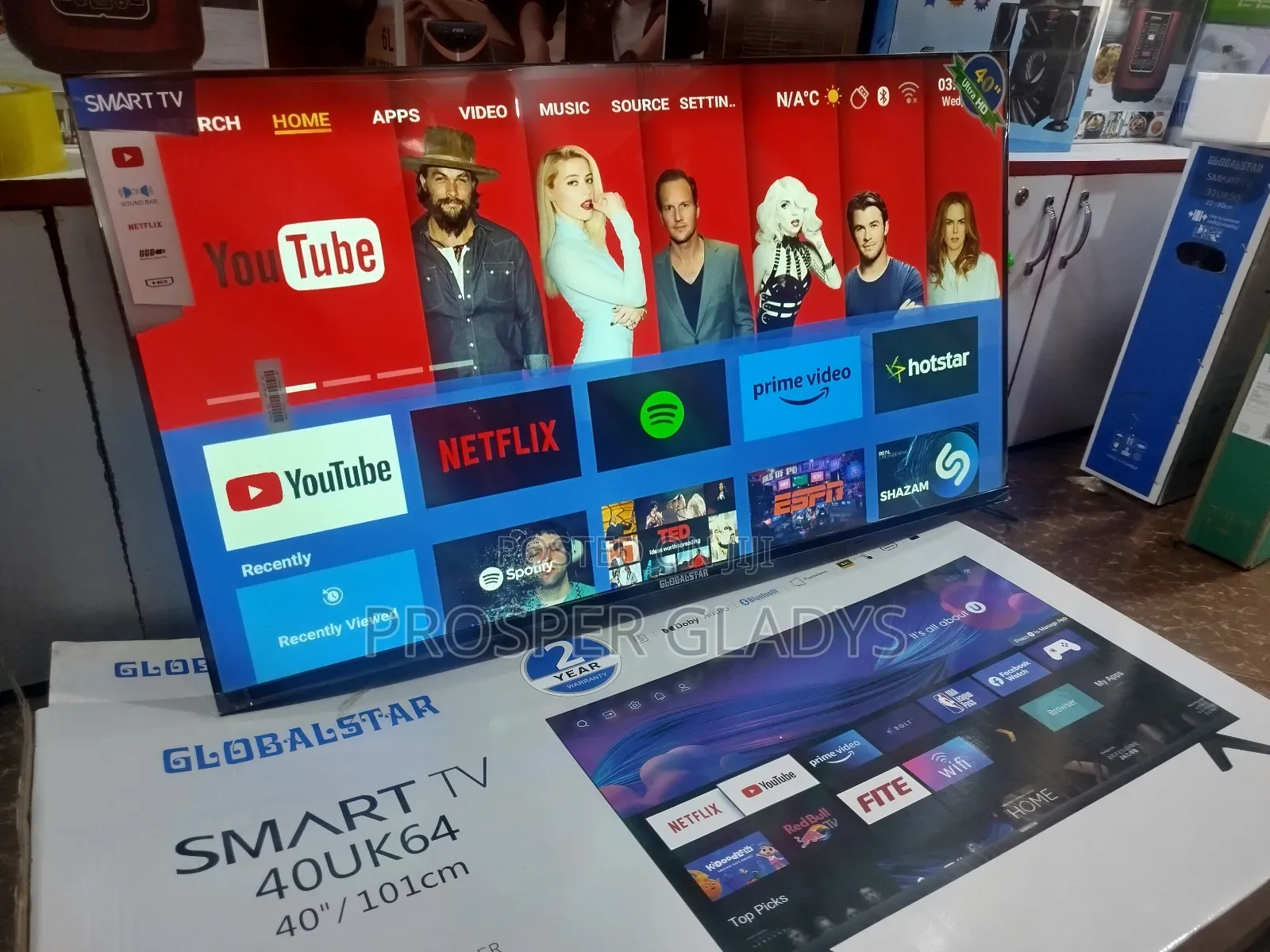 40 Inches Global Star Smart Digital Flat Screen Flameless.