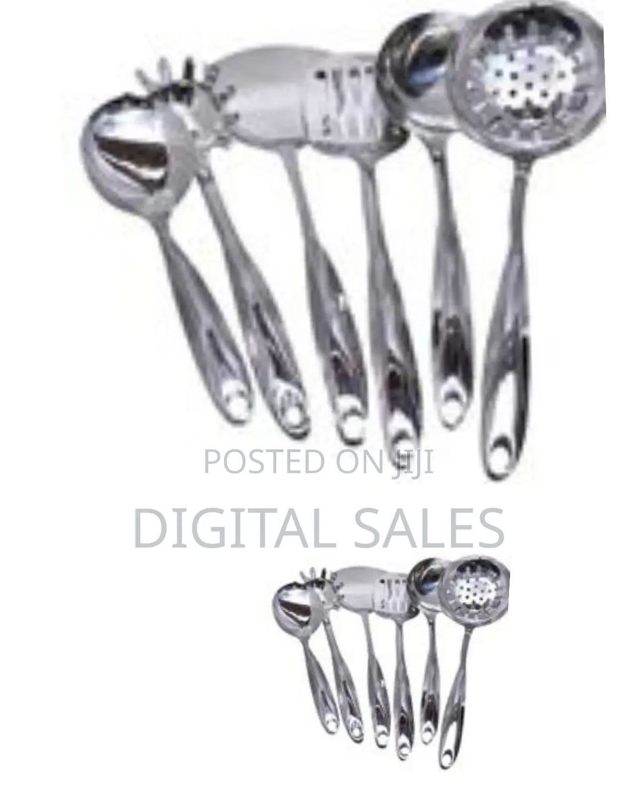 6 Pieces of Kitchen Tool Food Serving Utensil Spoons Cutlery Set