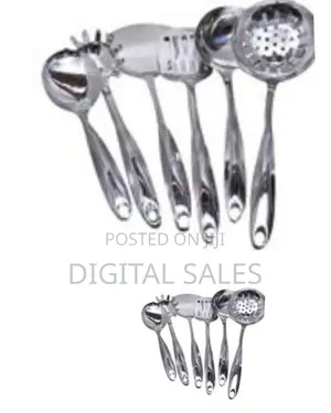 6 Pieces of Kitchen Tool Food Serving Utensil Spoons Cutlery Set