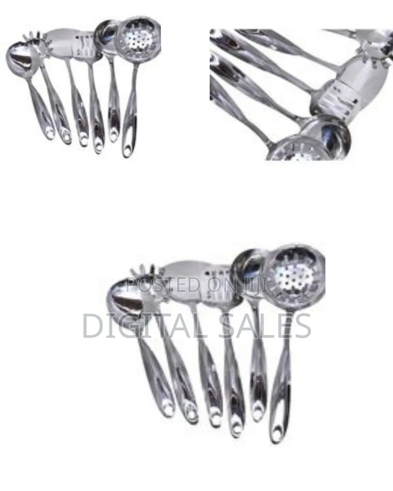 6 Pieces of Kitchen Tool Food Serving Utensil Spoons Cutlery Set