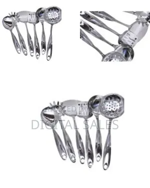 6 Pieces of Kitchen Tool Food Serving Utensil Spoons Cutlery Set