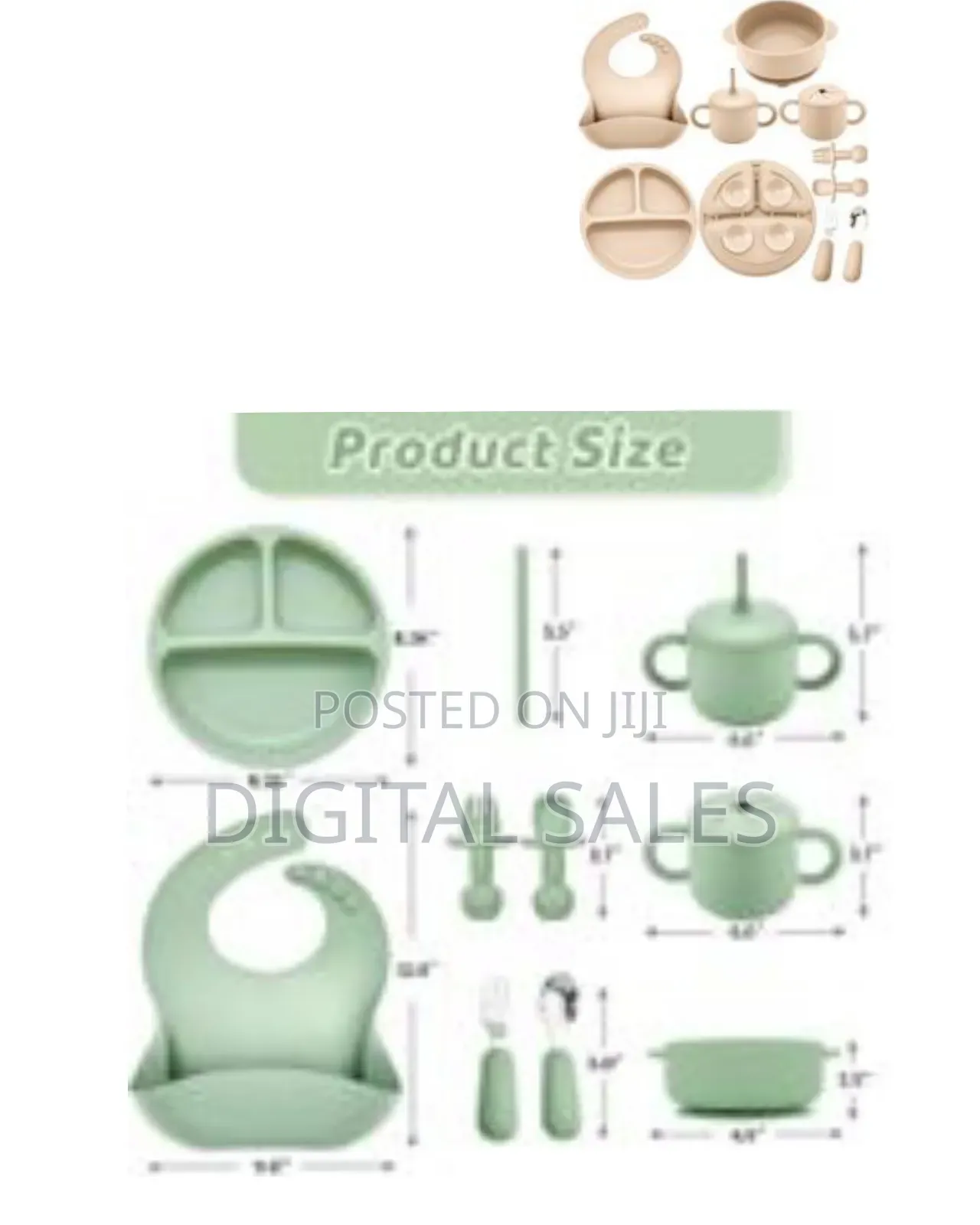 Bufims Silicone Baby Feeding Set, Baby Led Weaning Supplies, Eating