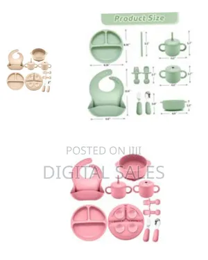 Bufims Silicone Baby Feeding Set, Baby Led Weaning Supplies, Eating