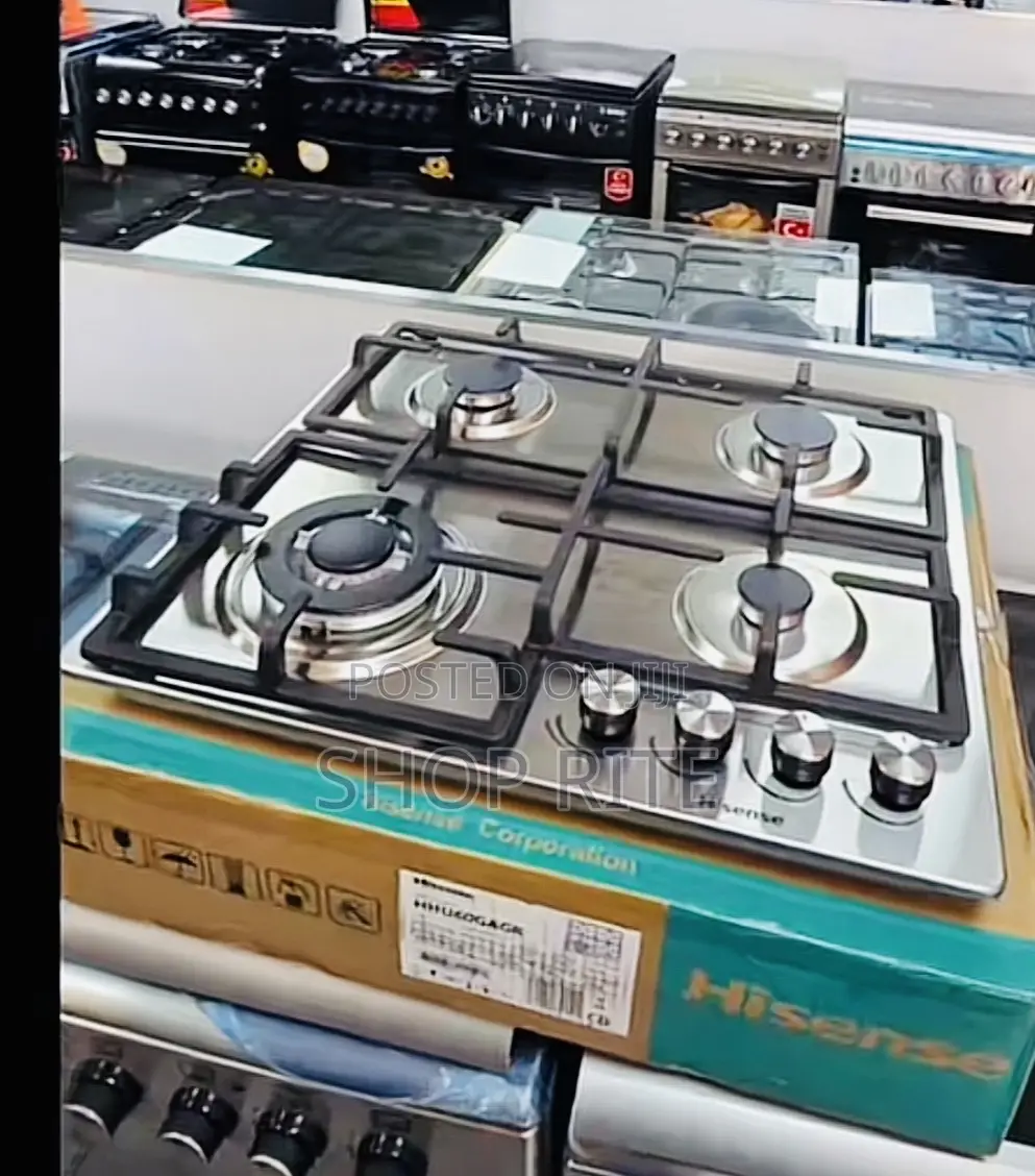 Hisense 4 Gas Bunners Bulit Inn Hob 60/60cm
