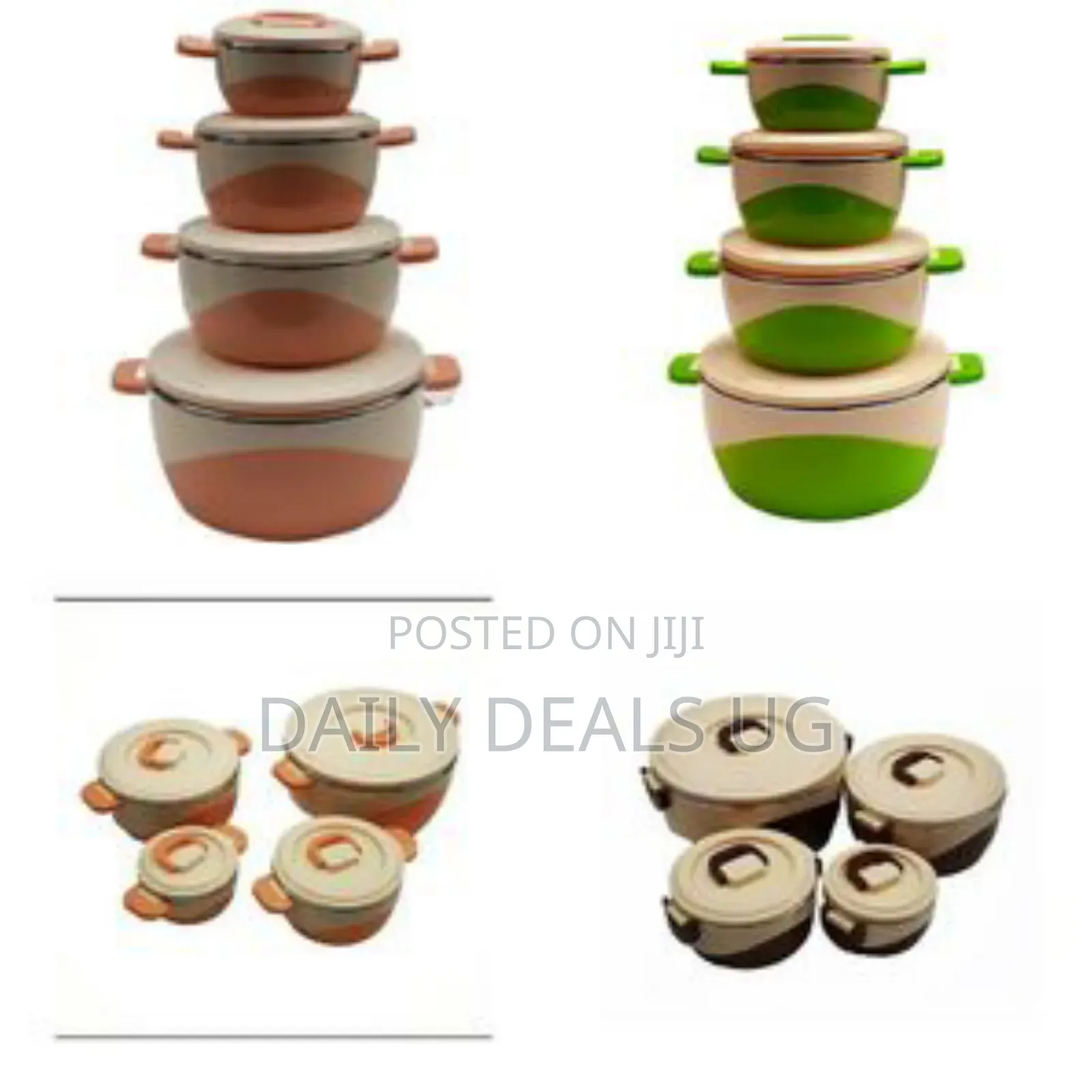 4 Pieces Insulated Hot Pot Dishes Food Container Casseroles