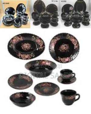 32 Pieces Flowered Opalware Dinner Set With Cups and Saucer Dinner