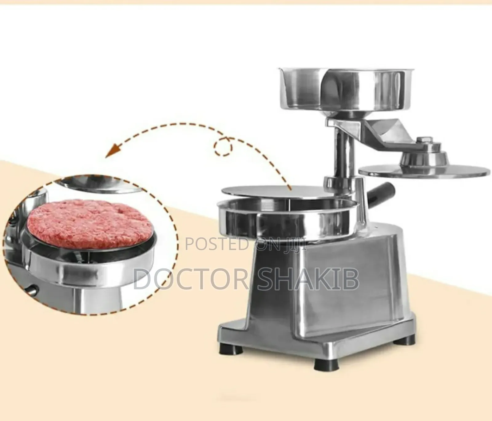 Stainless Steel Manual Commercial Hamburger Press Machine