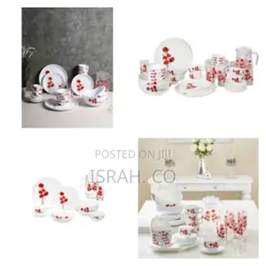 Luminarc Hypnosis Plates, Cups, Bowls Glass Dinnerware Set