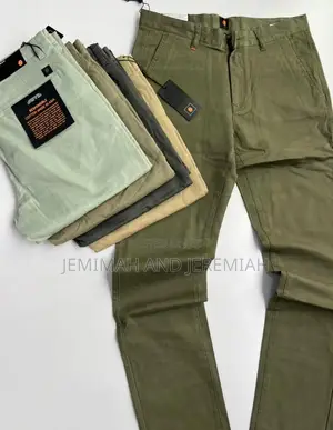 Mens Khaki Pants With Chino Fabric