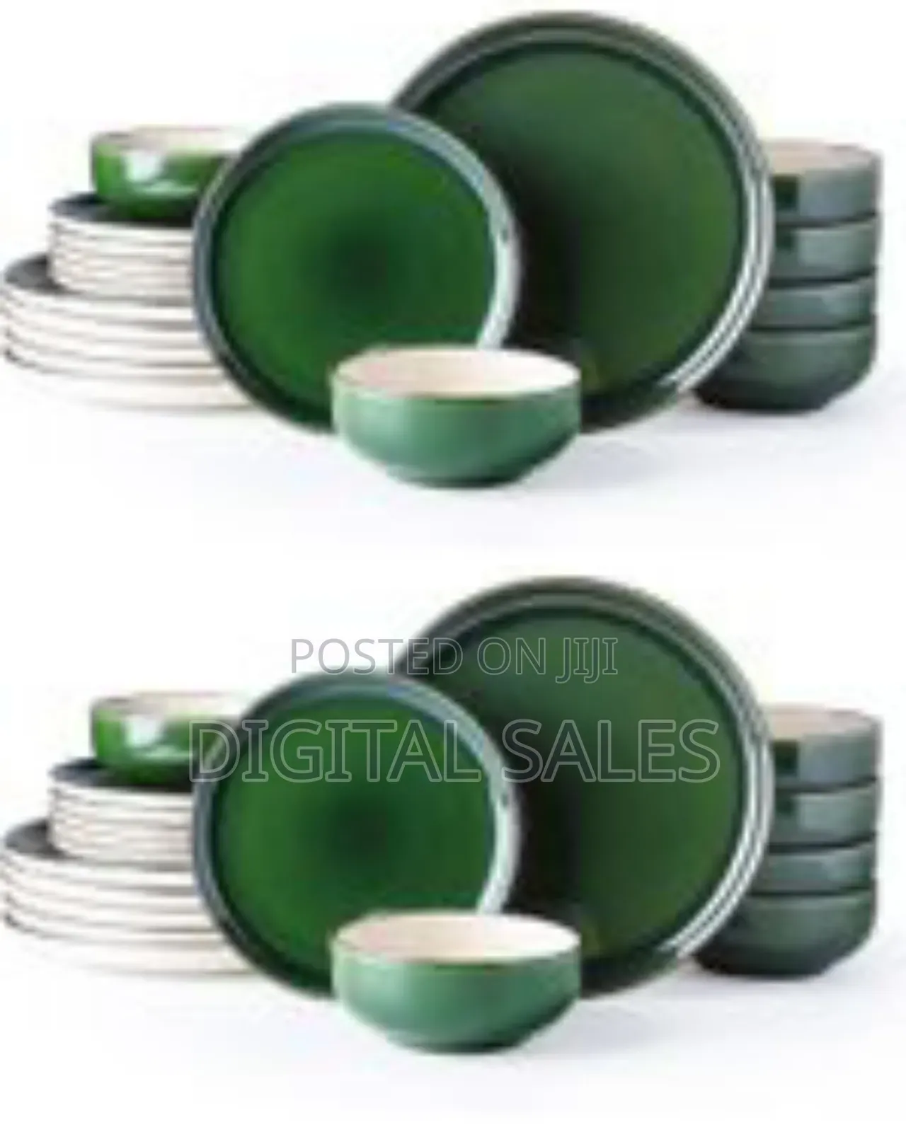 18pc Ceramic Crockery Dinnerware Sets Plates Side Plates and Bowls