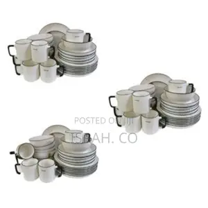 Black Line Designed Dinner Set