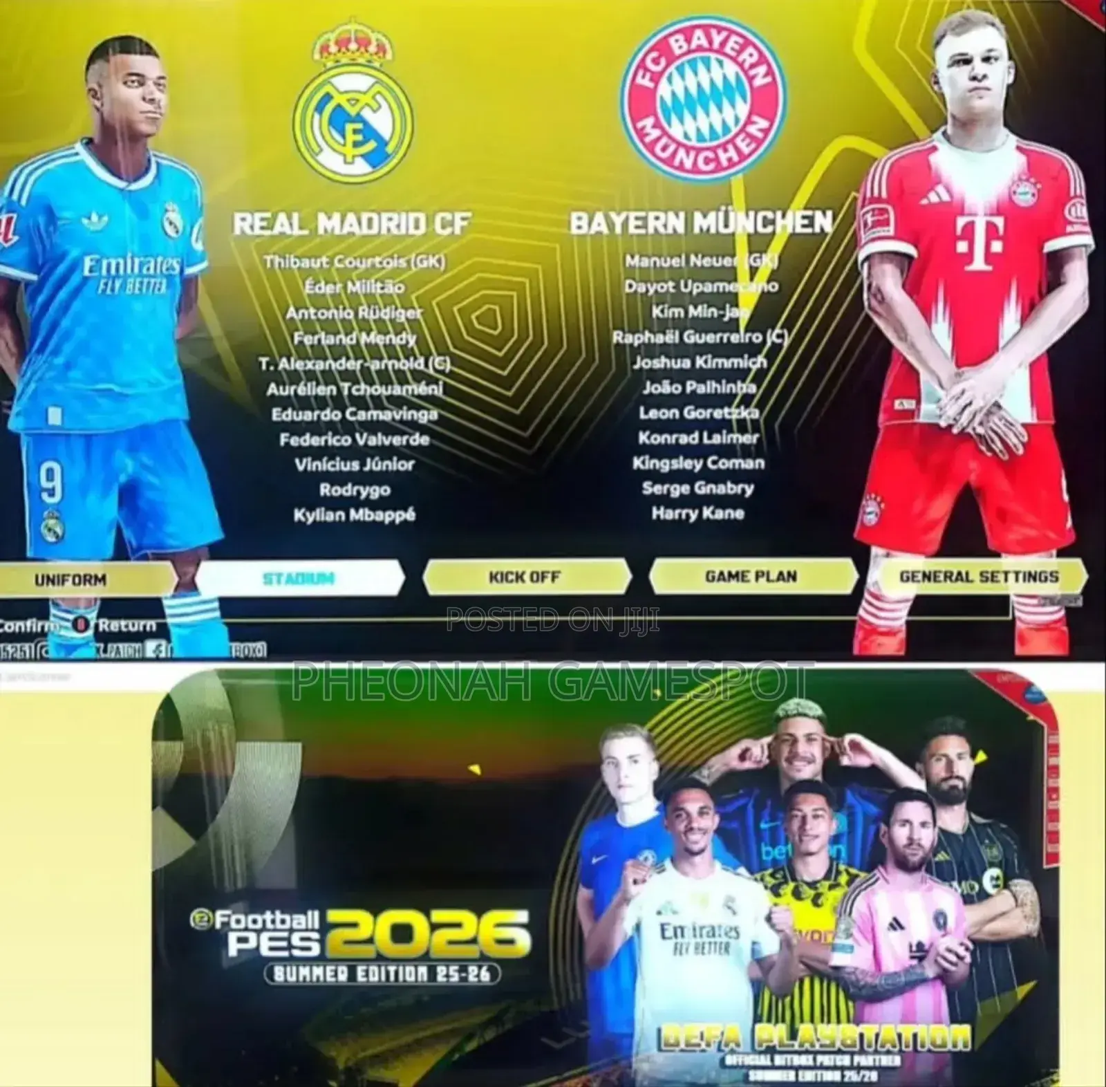 Pes 2026 Football Game for Playstation 3