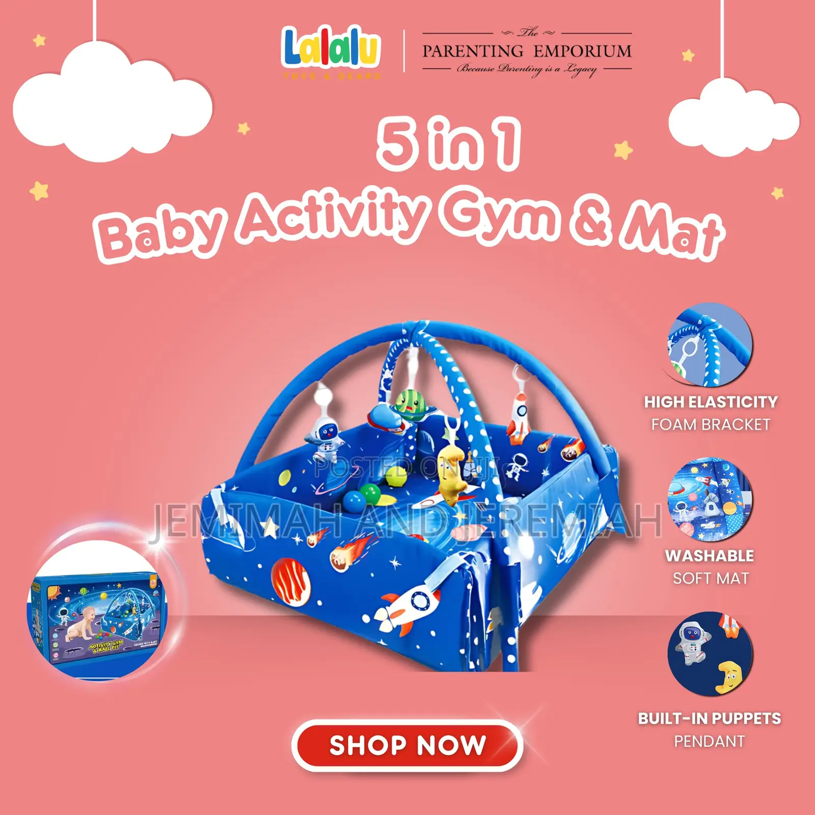 5-in-1 Baby Gym Activity Centre and Ball Pit Area