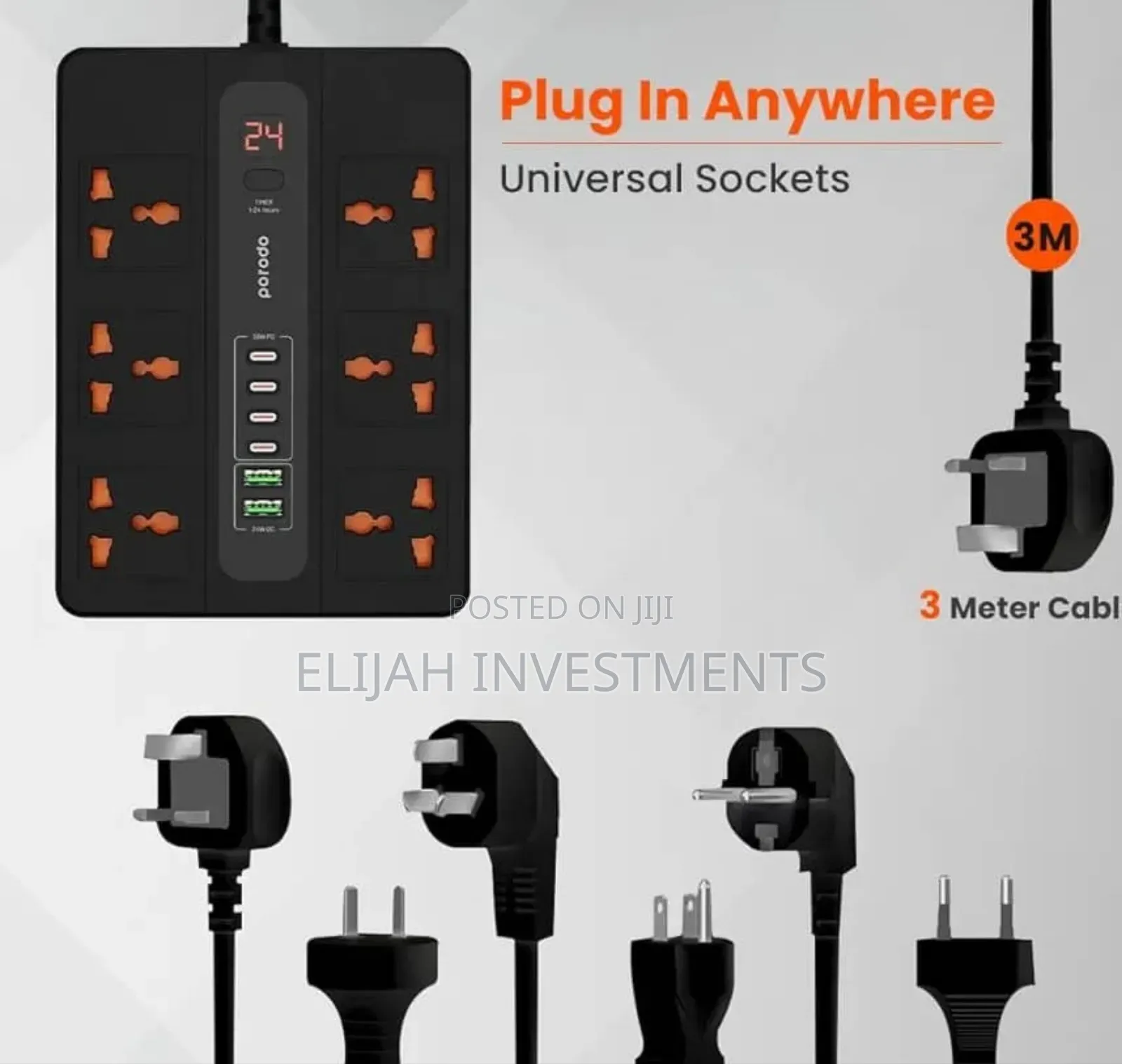 Porodo Multi-Port Super Hub Extension
