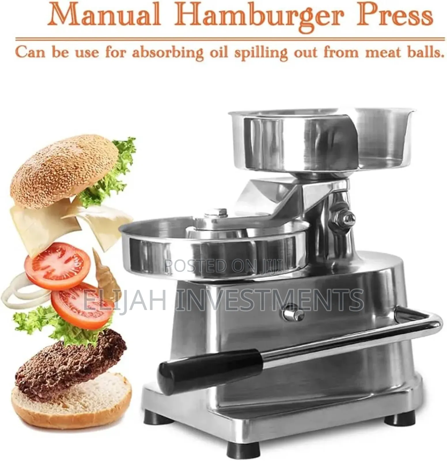 Manual Commercial Hamburger Press Machine