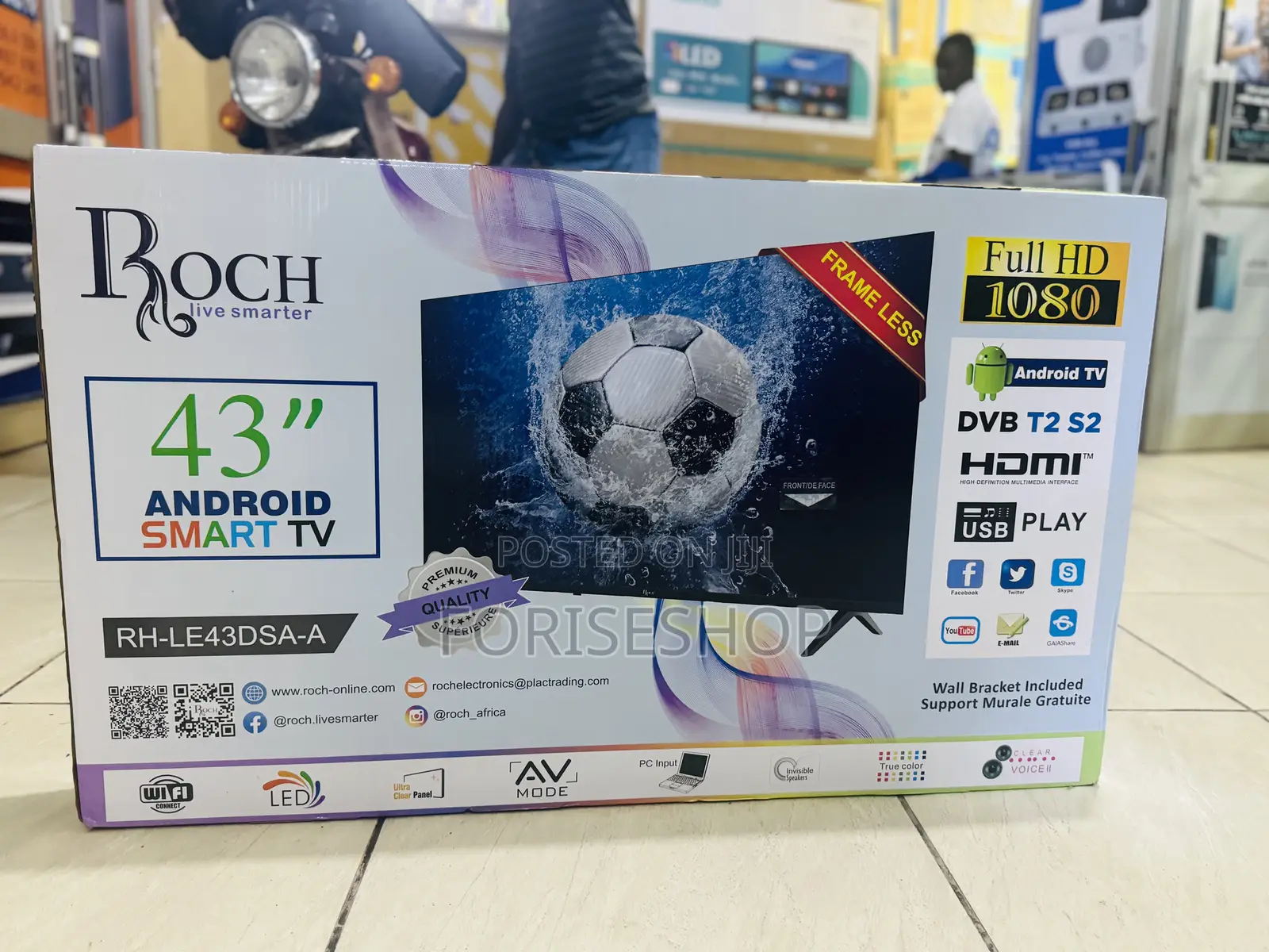 Roch 43 Inch Smart Tv Frameless (Black Friday)