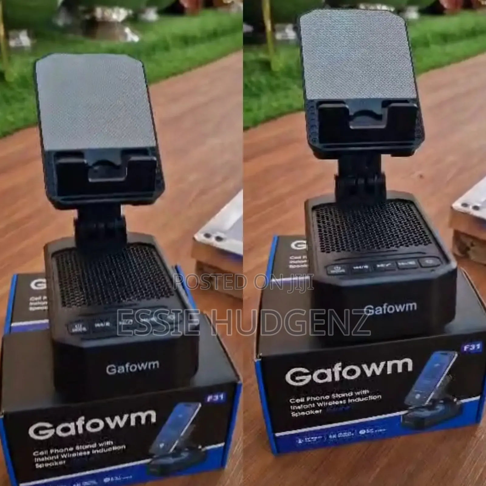 Phone Holder With Bluetooth Speaker + Power Bank
