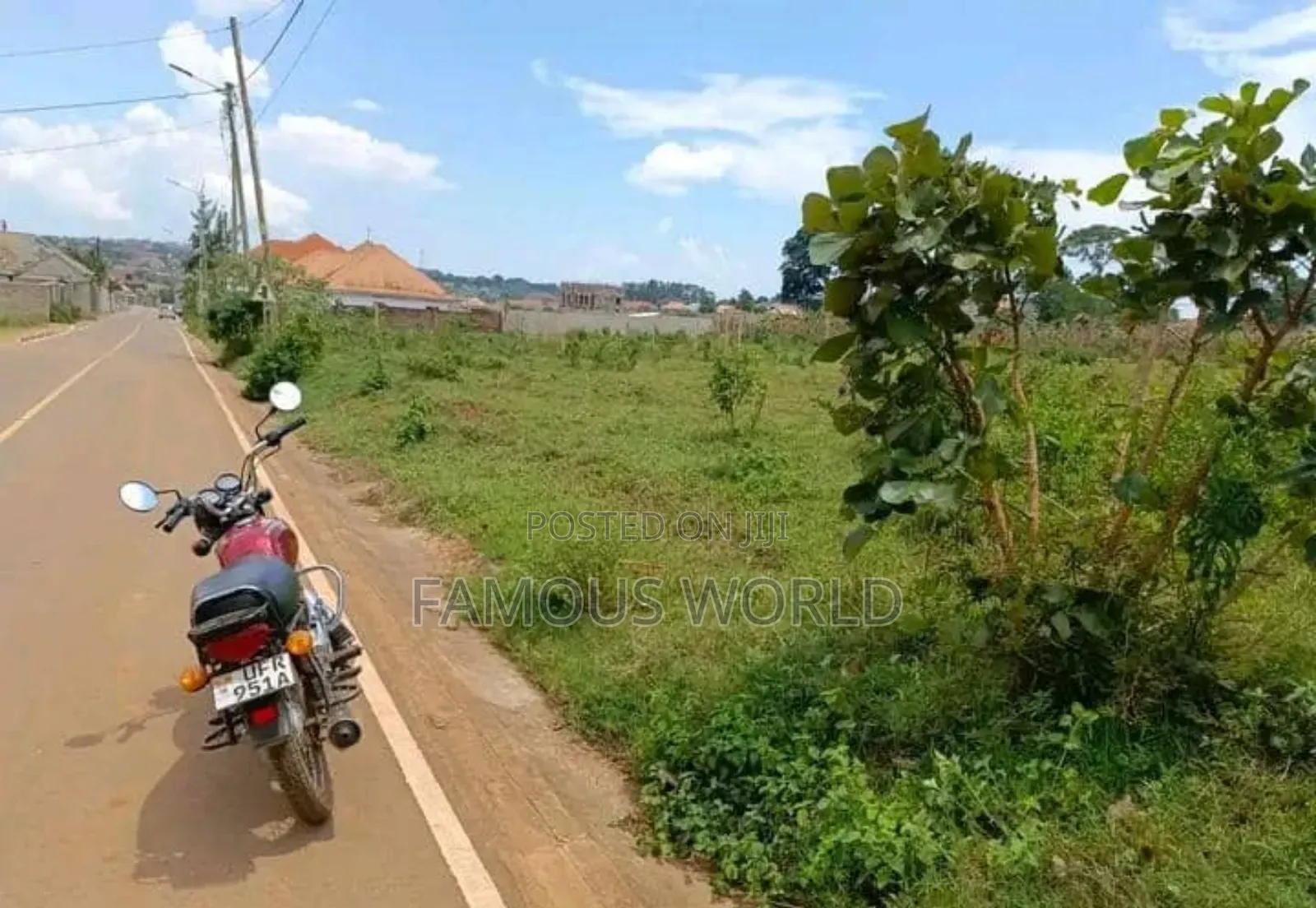 Entebbe Kabaale Land Touching the Tarmac Road on Sale