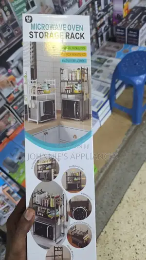 3-tier Multipurpose Kitchen Storage Rack With Microwave Shelf