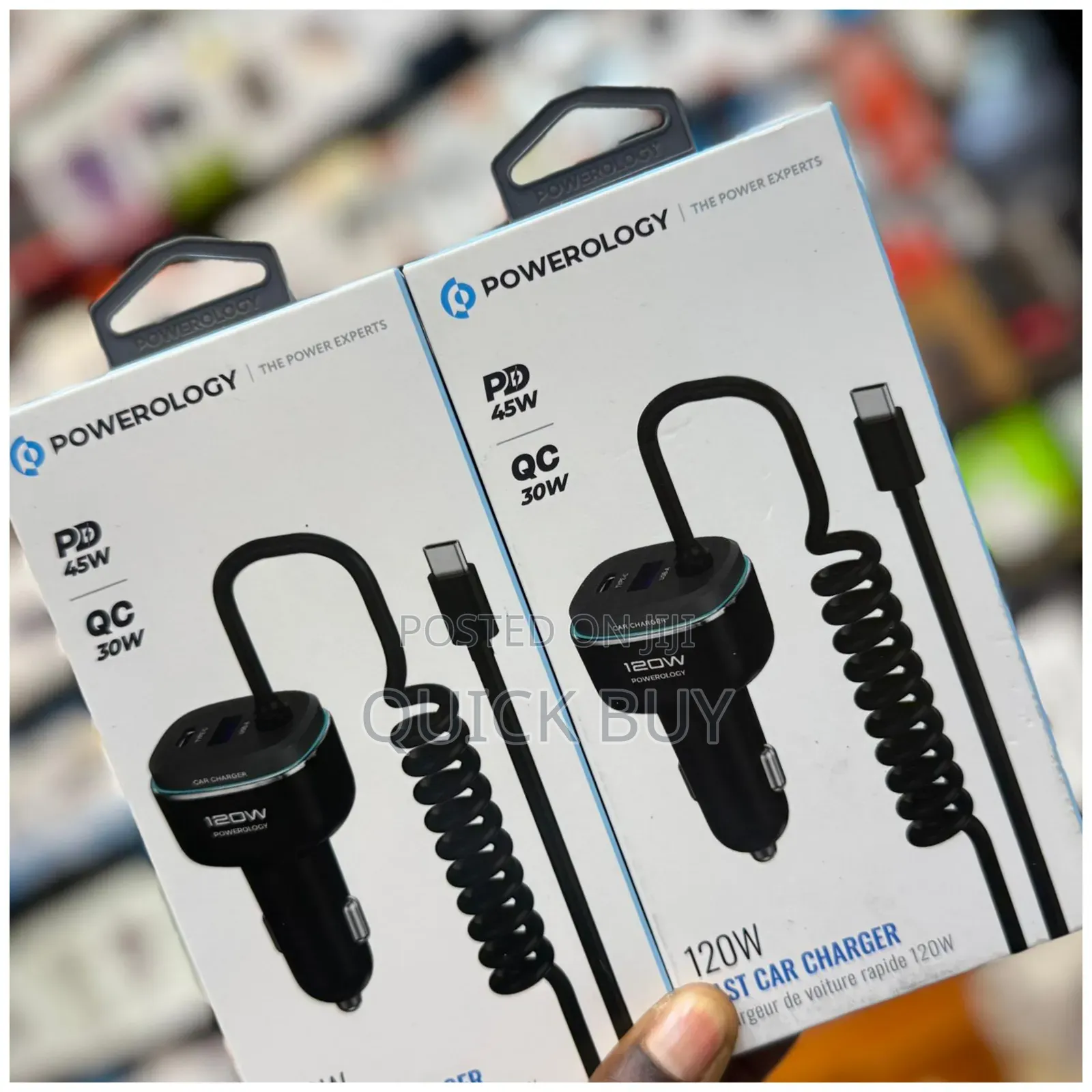 Powerology 120w Fast Car Charger-