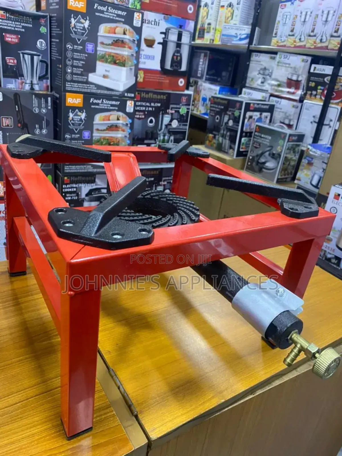 Heavy-Duty Single Burner Gas Stove – Cast Iron With Metal Frame
