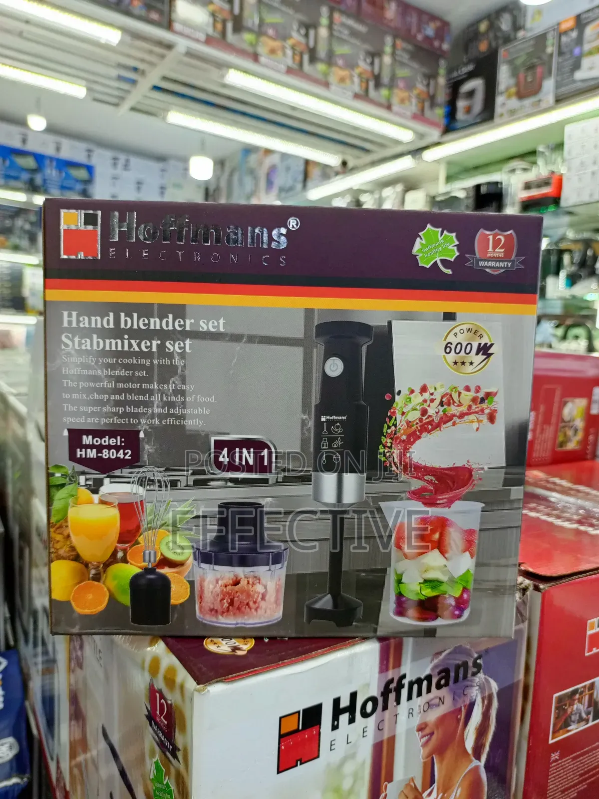 4-in-1 Hand Blender Set, Model Hm-8042.