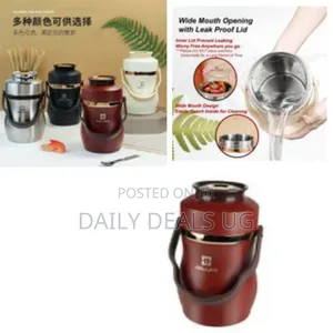 Ailijin 2litres Food Flask Thermal Lunch Bento Box, Vacuum Insulated